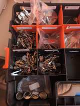 Bulk Lot of Metal Hair Clip Bases and Findings / Mixed glass cabochons - Image 7