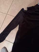 Black Long Sleeve Mock Neck Top - Image 1