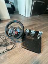 Logitech G29 Driving Force Racing Wheel with Pedals – Black - Image 1