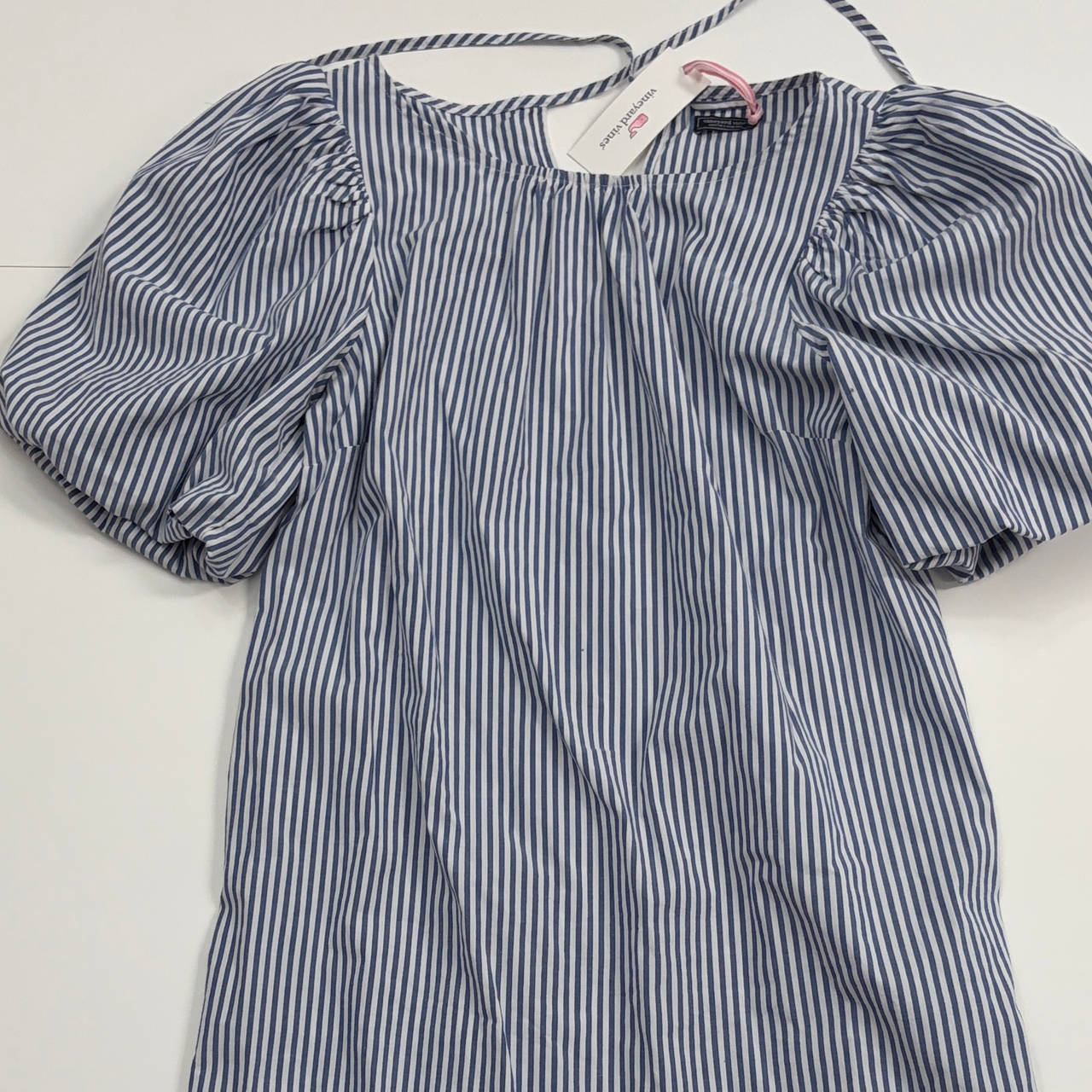 Vineyard Vines Puff Sleeve Striped Dress NWT size small paid $168