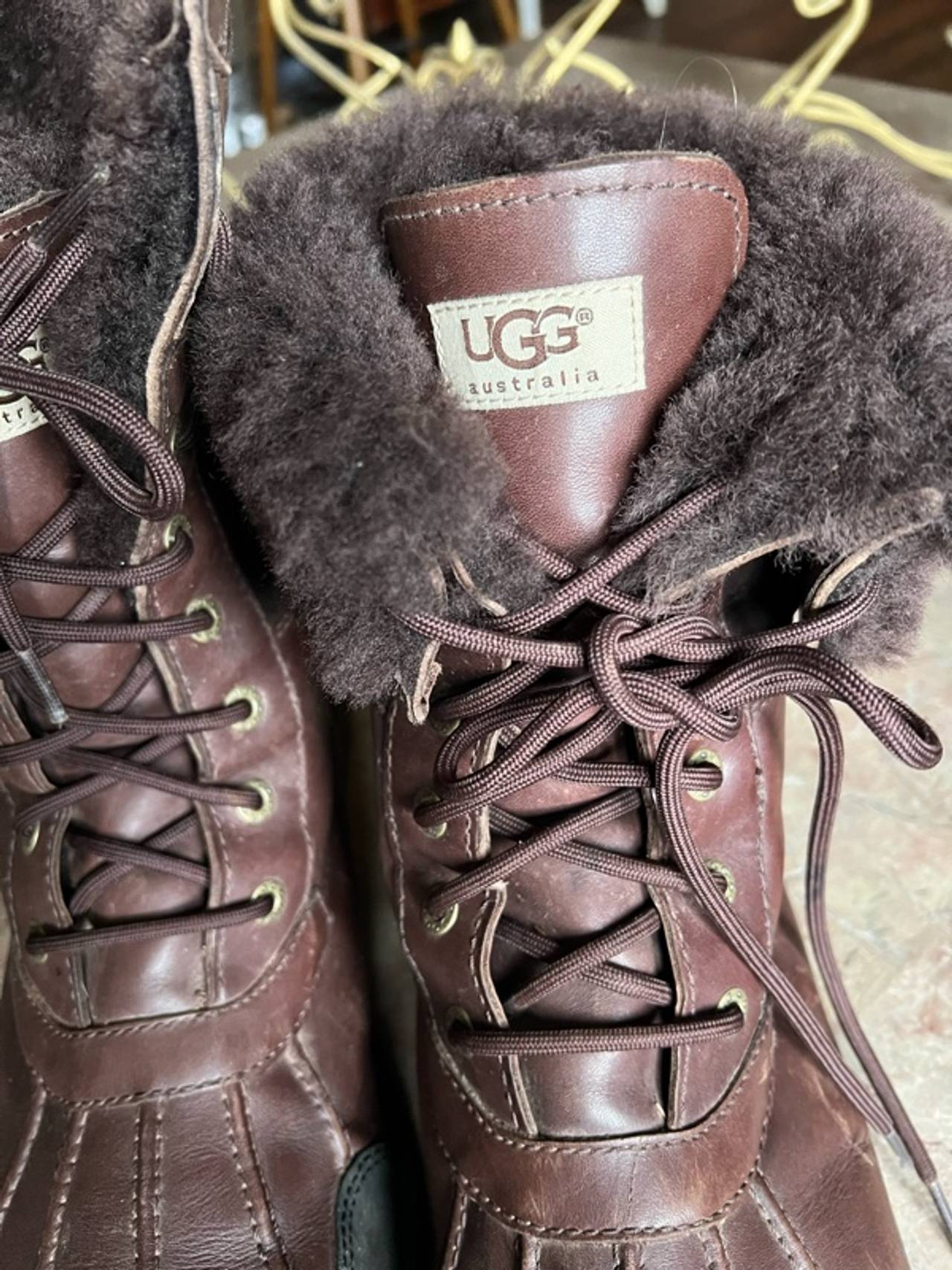 UGG Adirondack II Brown Leather Boot