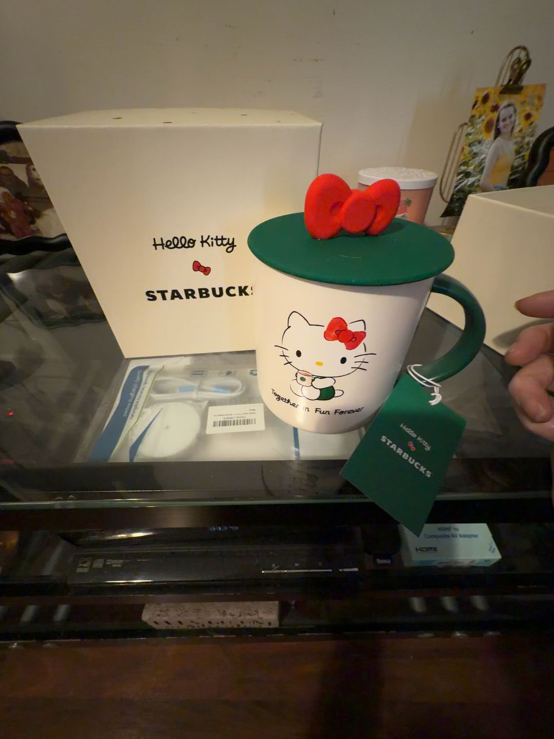 Starbucks Hello Kitty 16oz Ceramic Mug with Bow Lid