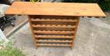 Vintage Barton & Guestier Wooden Wine Rack & Tasting Bar Table - Image 7