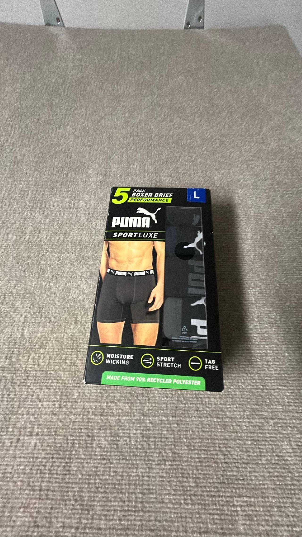 Puma Sportluxe Performance Boxer Briefs 5-Pack