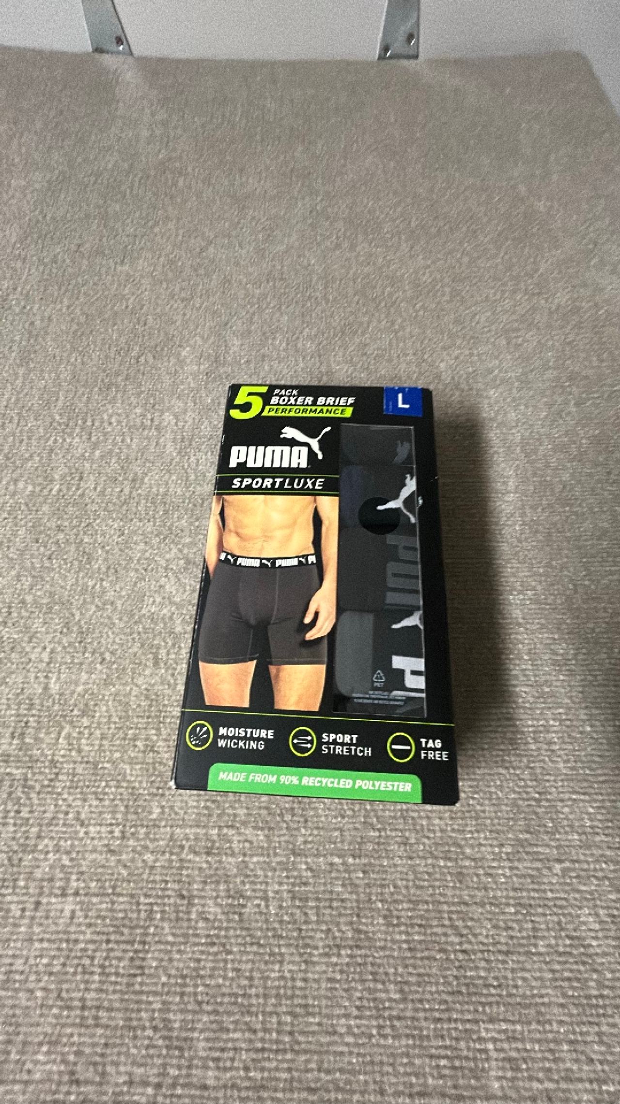 Puma Sportluxe Performance Boxer Briefs 5-Pack