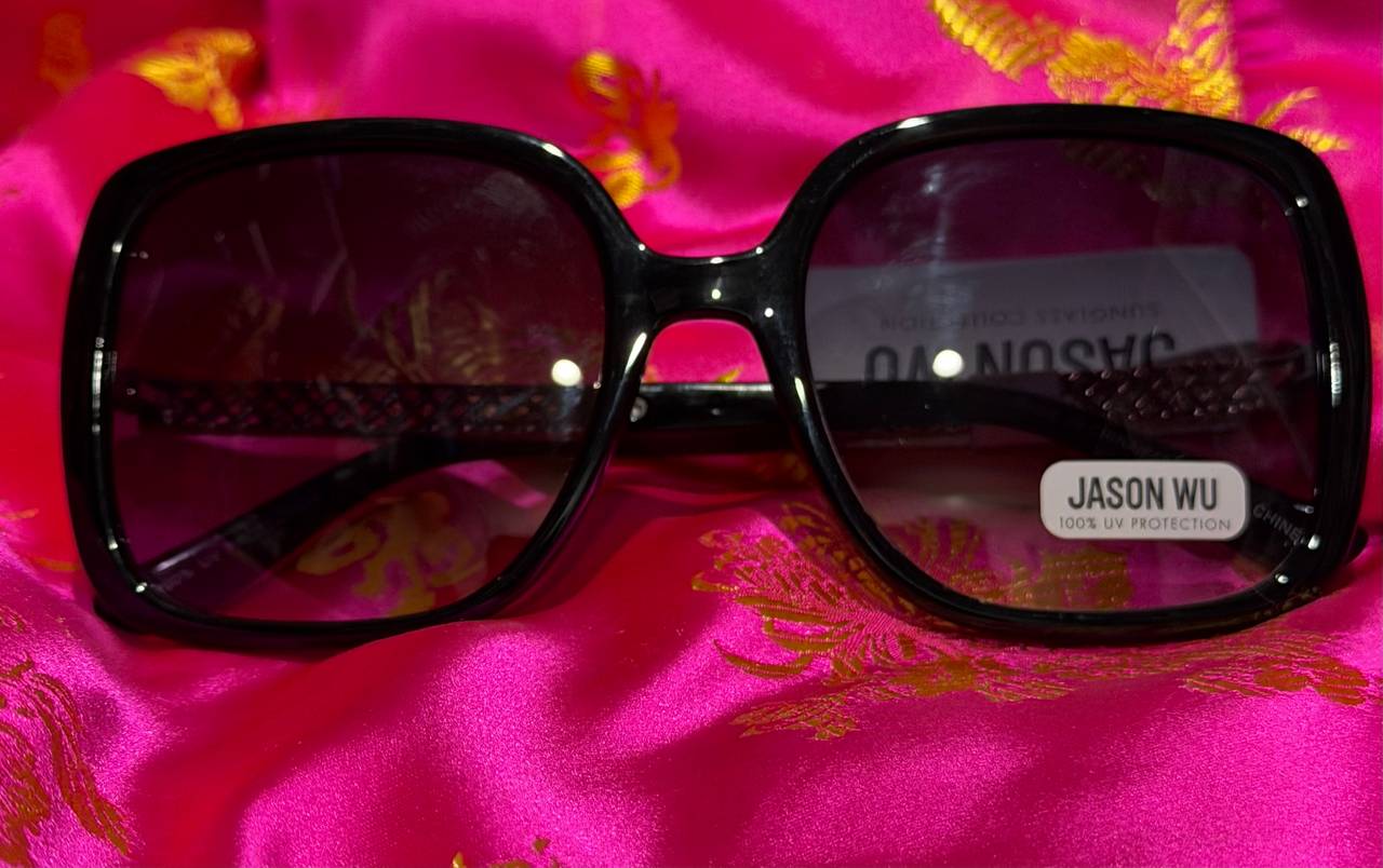 Jason Wu Black Square Sunglasses with Gradient Lenses