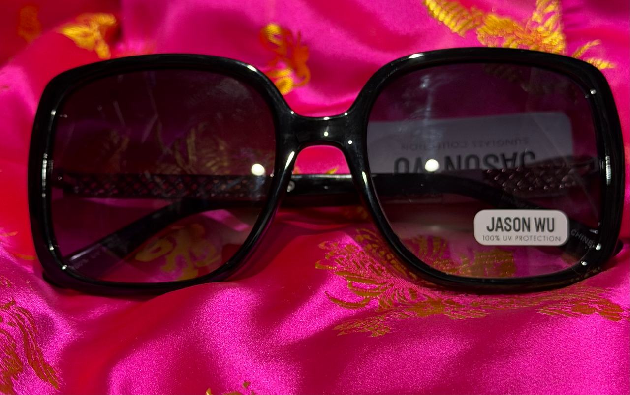 Jason Wu Black Square Sunglasses with Gradient Lenses