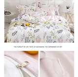 HighBuy Coquette Girls Duvet Cover Bedding Set Twin, Floral, Aesthetic, White - Image 2