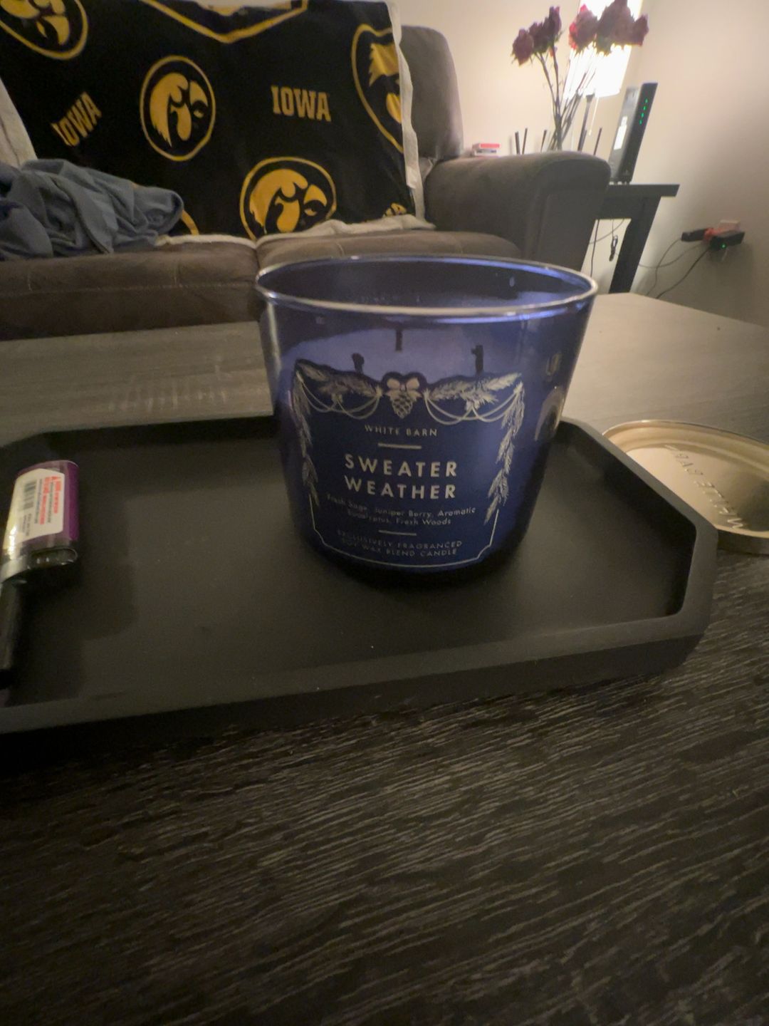 Bath & Body Works White Barn Sweater Weather 3-Wick Candle