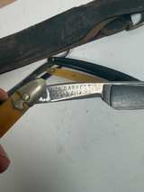 Emerson Elastic Razor Strop with Vintage Straight Razors - Image 5