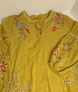 Johnny Was Embroidered Floral Peasant Blouse medium - Image 1