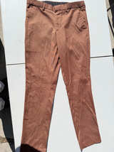 Brown Slim Fit Dress Pants - Image 1