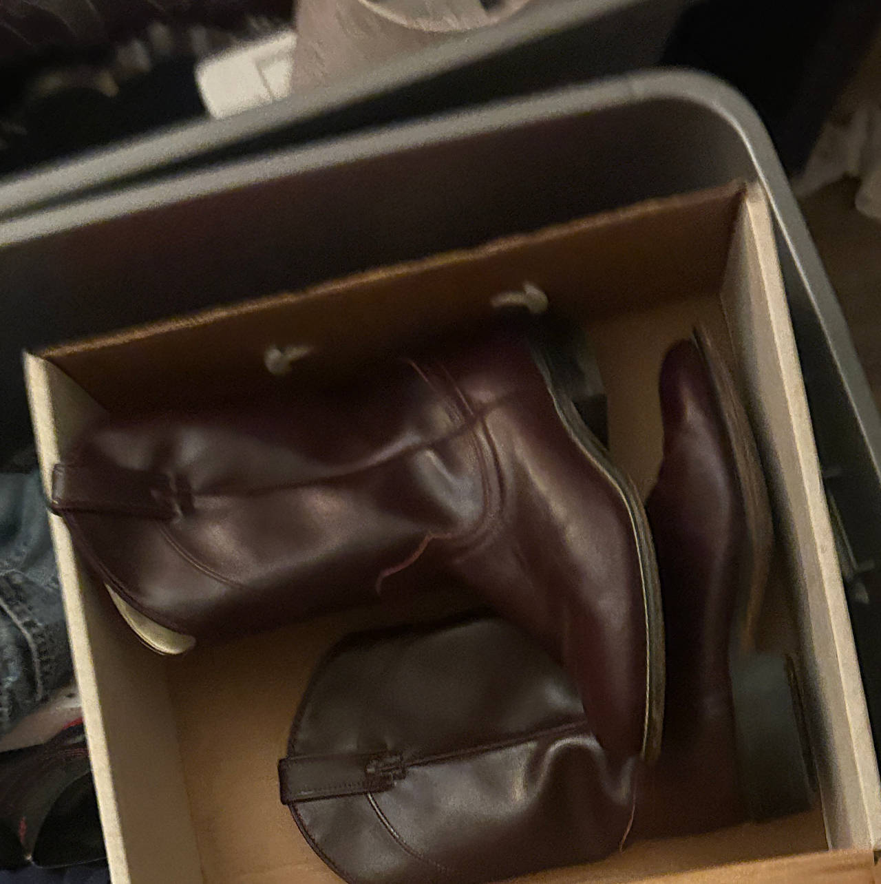 Justin Women's Classic Roper Boots - Burgundy Leather