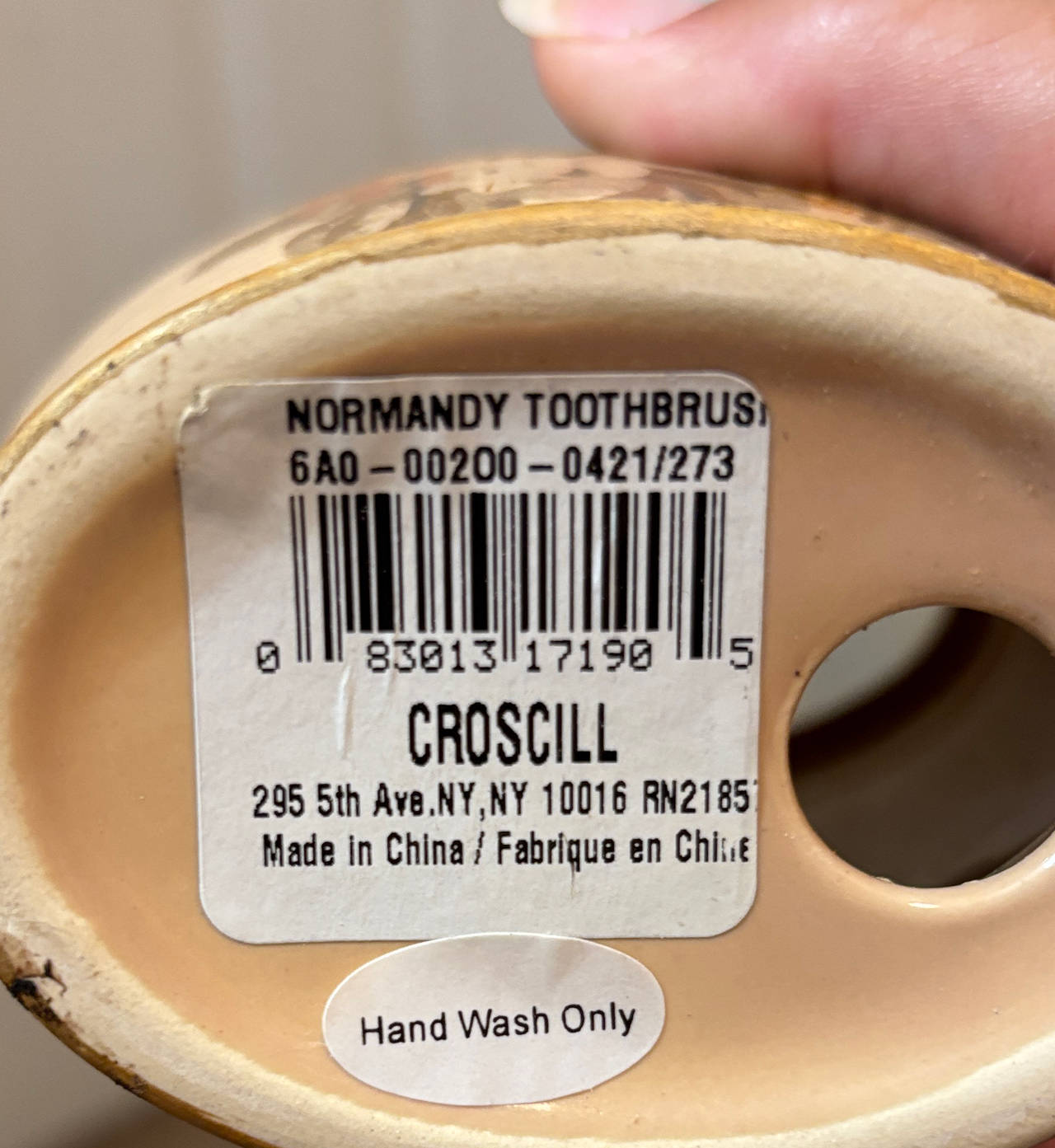 Croscill Normandy Toothbrush Holder