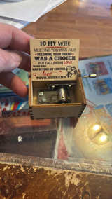 Hand Crank Wooden Music Box "You Are Always In My Heart" - Image 2