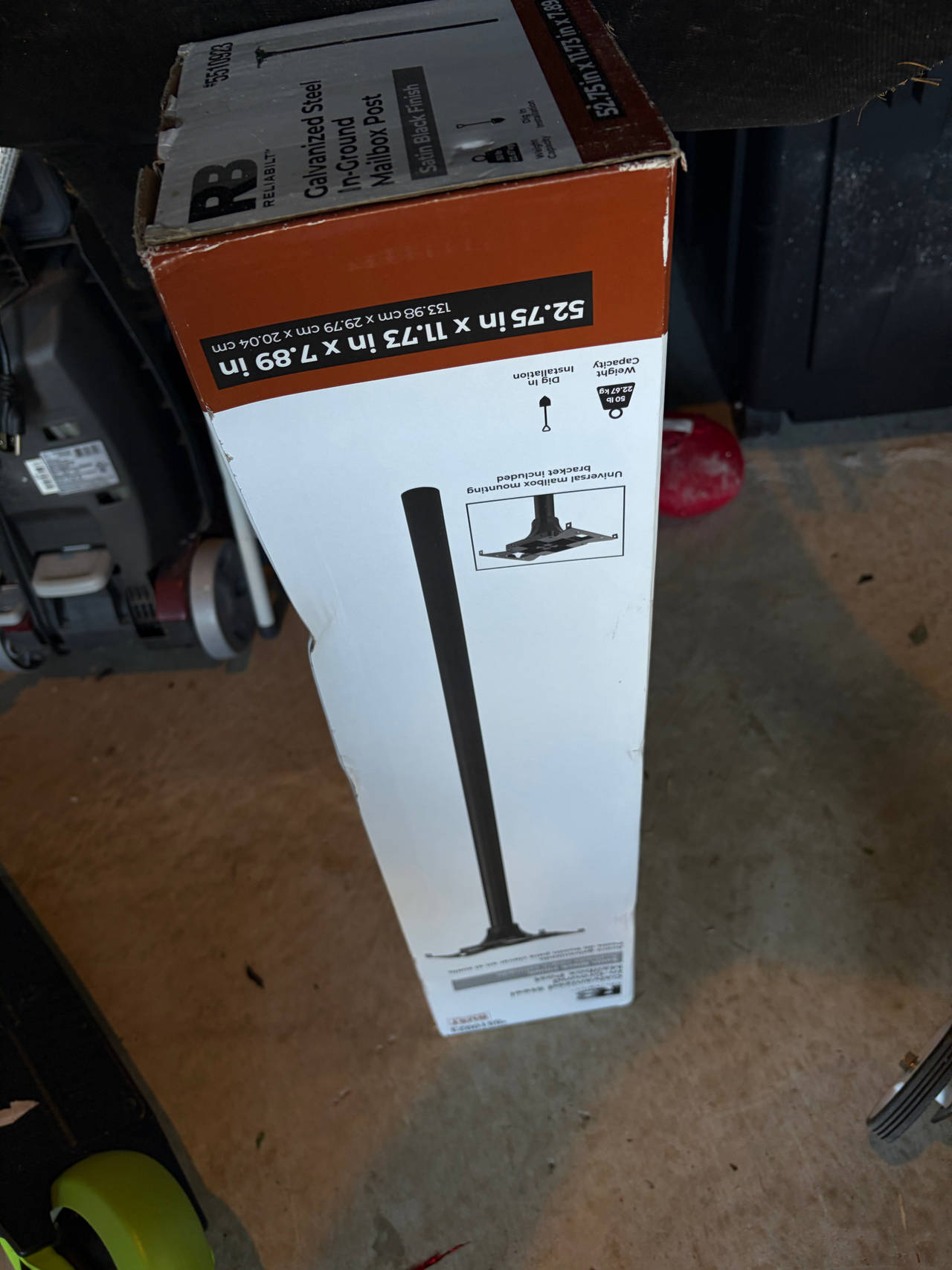Reliabilt Galvanized Steel In-Ground Mailbox Post