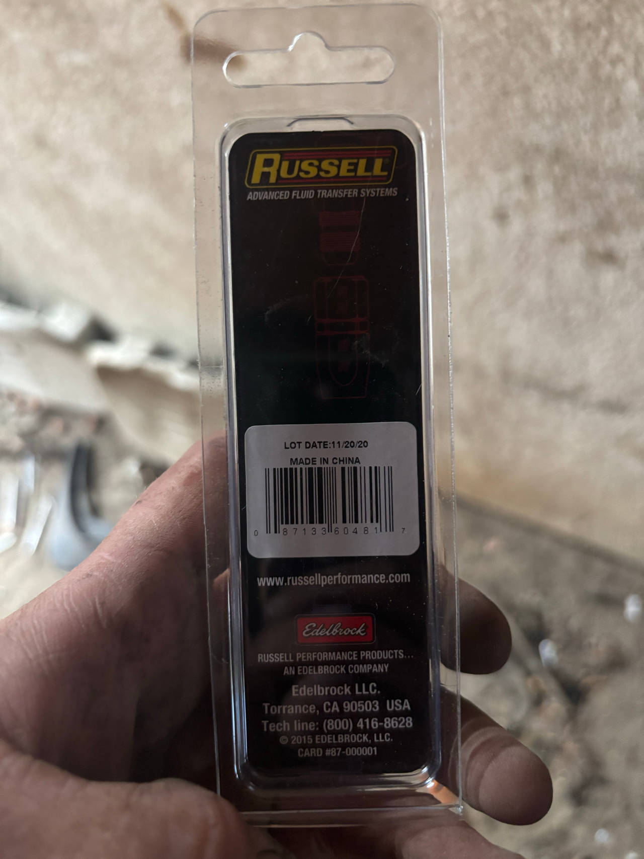 Russell Advanced Fluid Transfer Systems Fitting