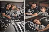 Las Vegas Raiders Queen Bedding Set Black/Silver - Image 4