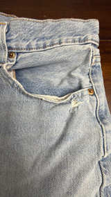 Levi's 502 Cut Off Denim Shorts 33 - Image 3