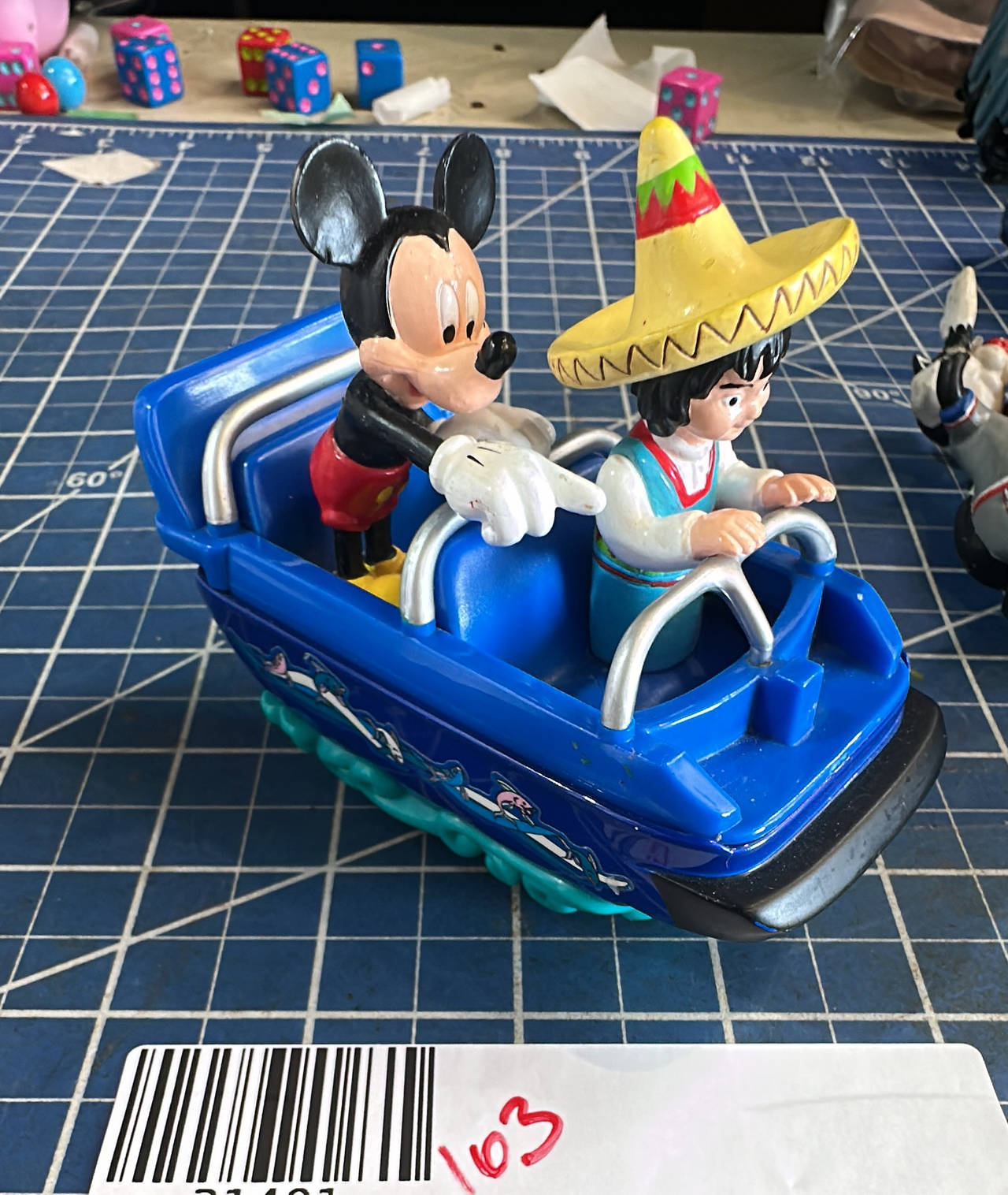 Disney Parks Mickey's Magix It's a Small World Boat diecast Toy vehicle 163