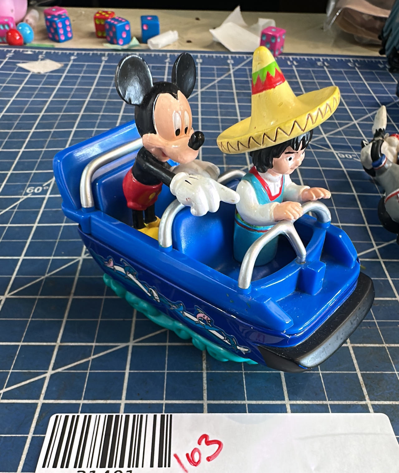 Disney Parks Mickey's Magix It's a Small World Boat diecast Toy vehicle 163