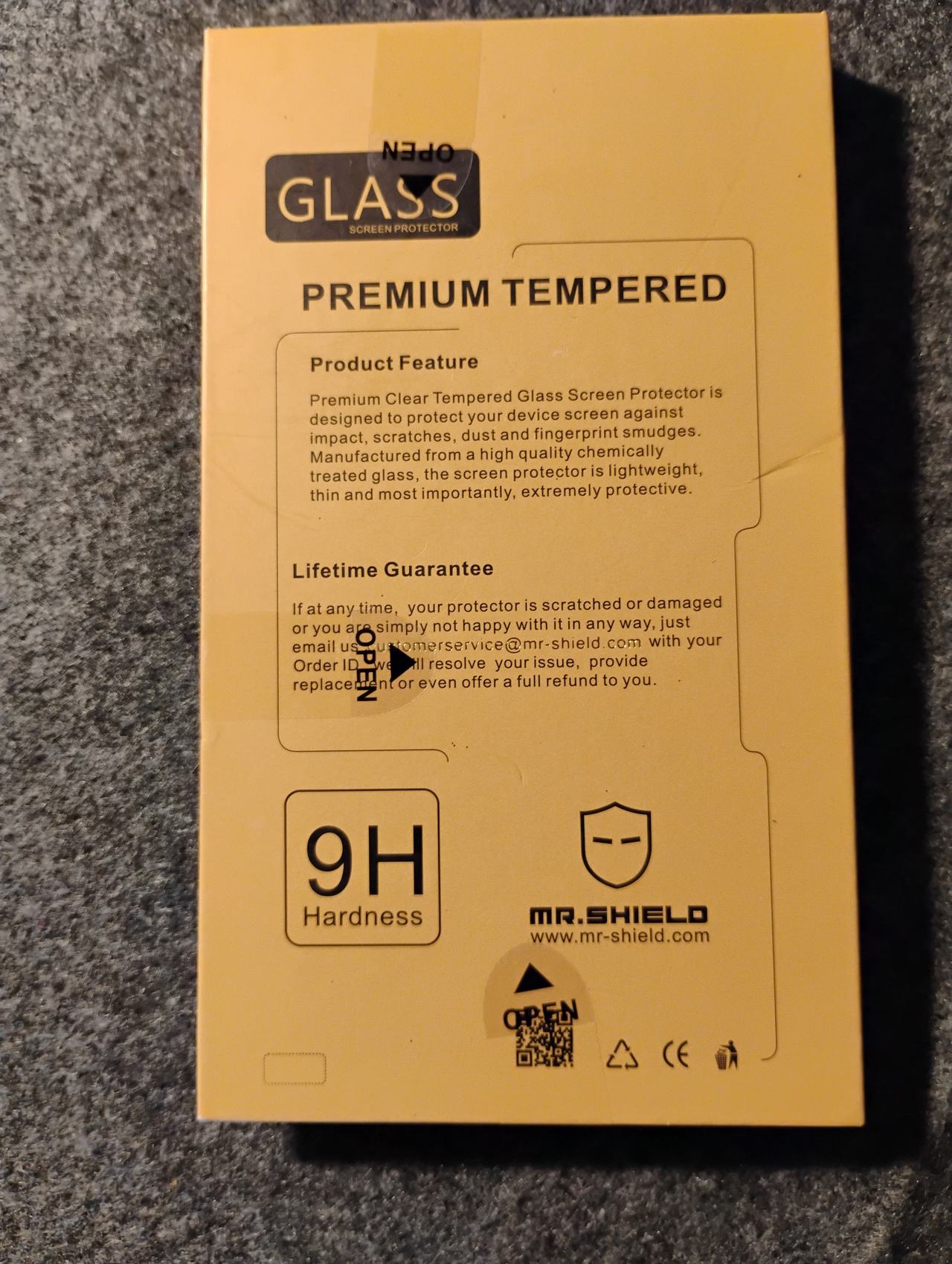Mr.Shield Tempered Glass Screen Protector 3-Pack