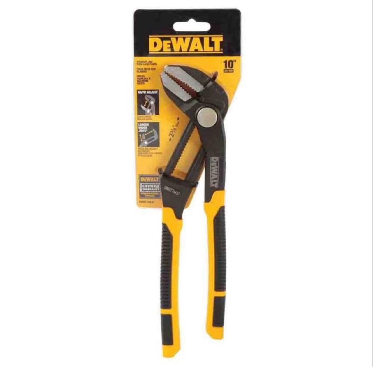 DeWalt DWHT74432 12-inch V-Groove Jaw Push-Lock Pliers