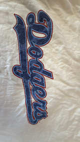 Mitchell & Ness MLB Los Angeles Dodgers T-Shirt Eggshell/Linen - Image 3
