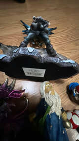 Ebros Winter Fairy Huntress with Wolf Statue 10" - Image 3