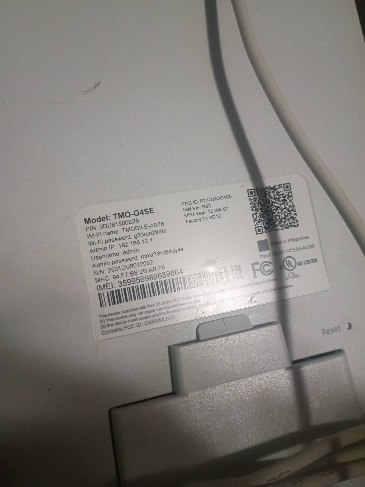 T-Mobile Arcadyan KVD21 5G Gateway