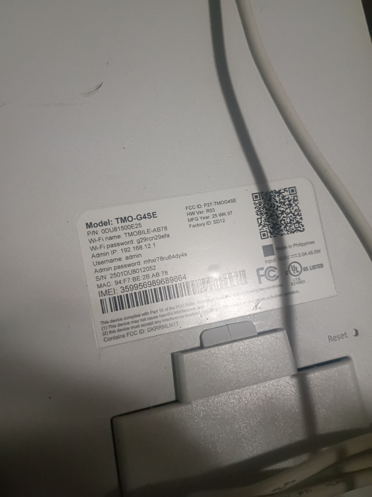 T-Mobile Arcadyan KVD21 5G Gateway