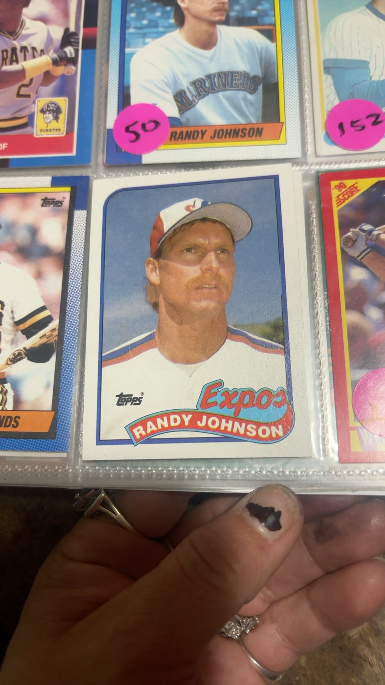 Topps 1989 Randy Johnson Rookie Card #647