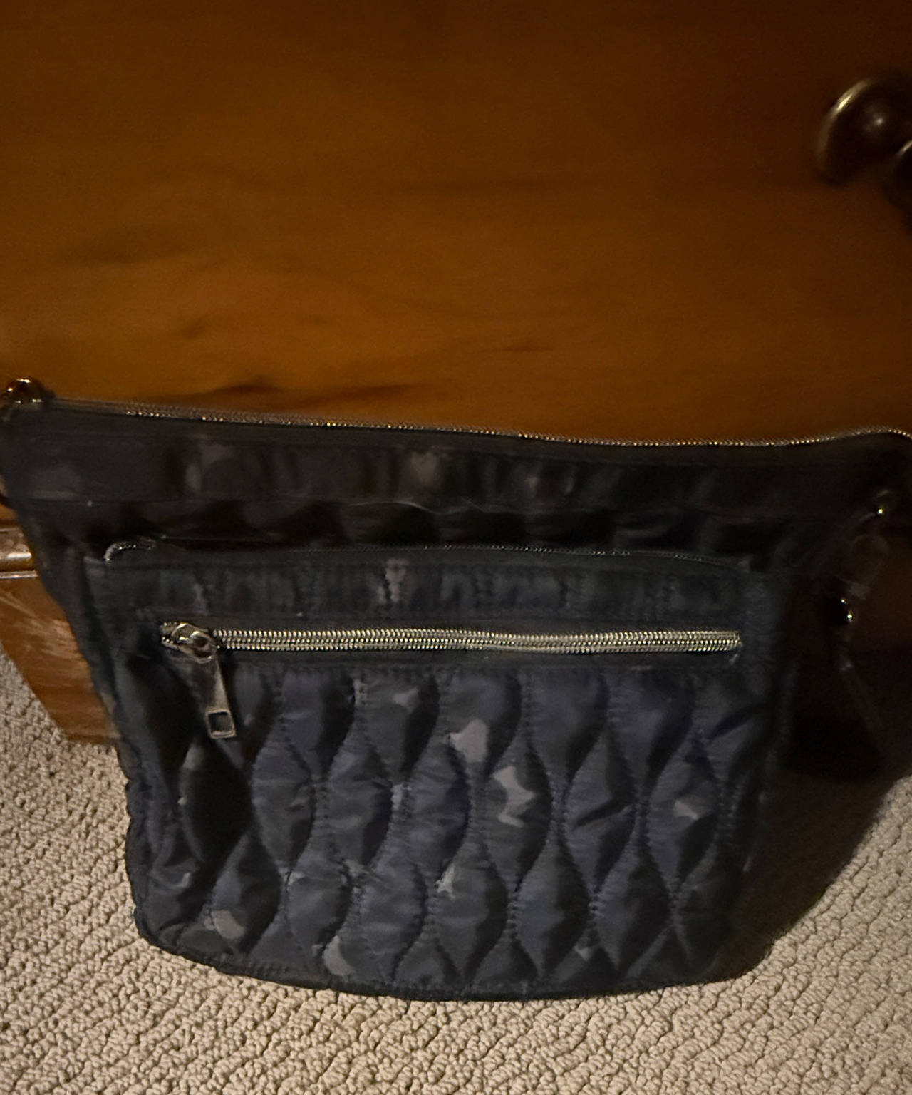 MZ Wallace Metro Crossbody Black Camo