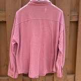 Hippie Rose Shirt Women’s Size M Button Down Long Sleeve Ribbed Blush Pink  - Image 5