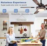 Depuley 42 Inch 5-Blade LED Ceiling Fan - Image 6