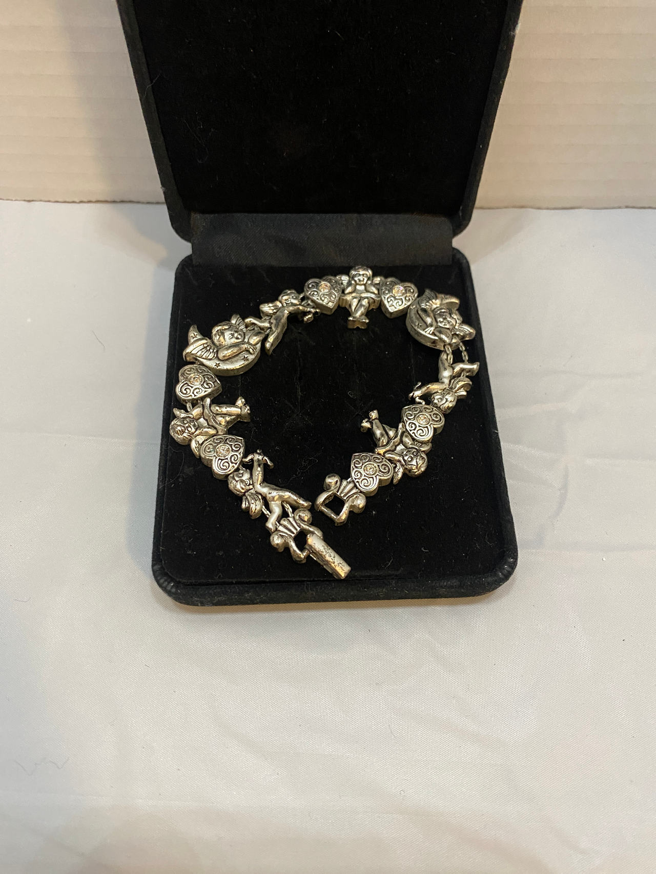 Sterling Silver Nursery Rhyme Charm Bracelet