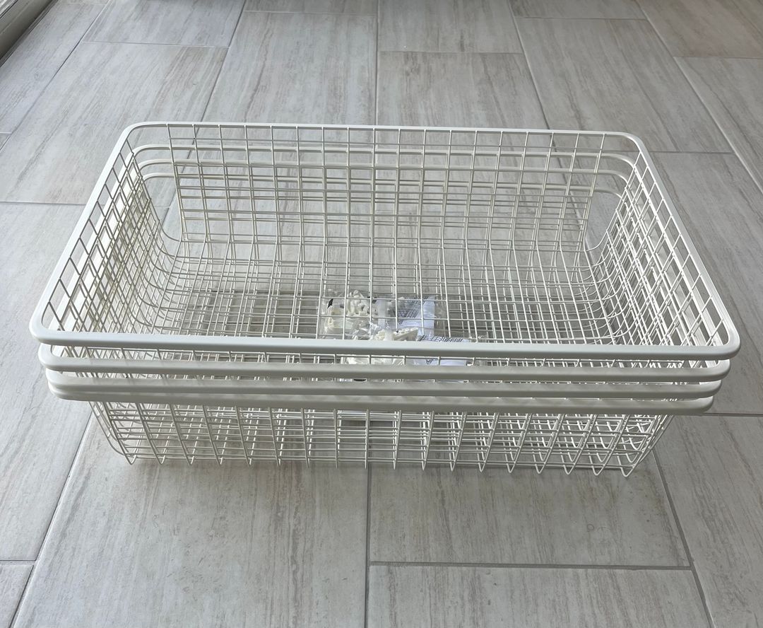 4 IKEA Algot 23.5X15X5.5" Basket Drawer 204.018.60 NEW