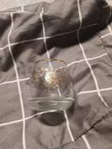 Culver Vintage Gold Floral Glass - Image 1