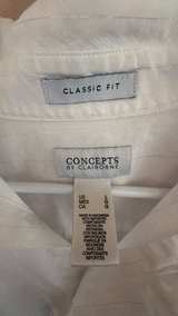 Concepts by Claiborne White Striped Button Down Shirt - Image 6