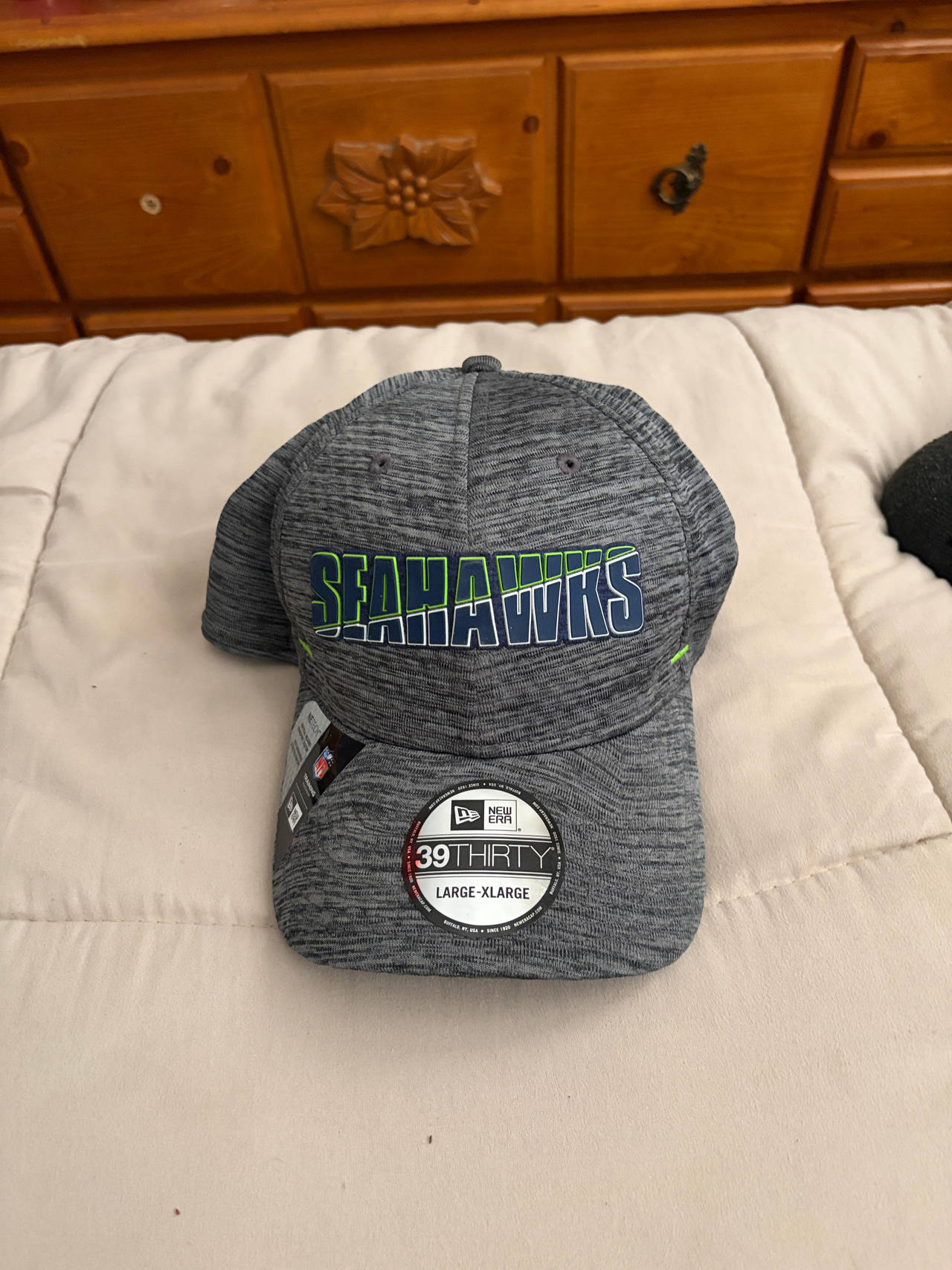 New Era 39THIRTY Seattle Seahawks Heathered Cap
