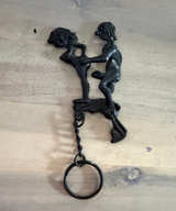 Vintage Cast Metal Adult Novelty Keychain - Image 1