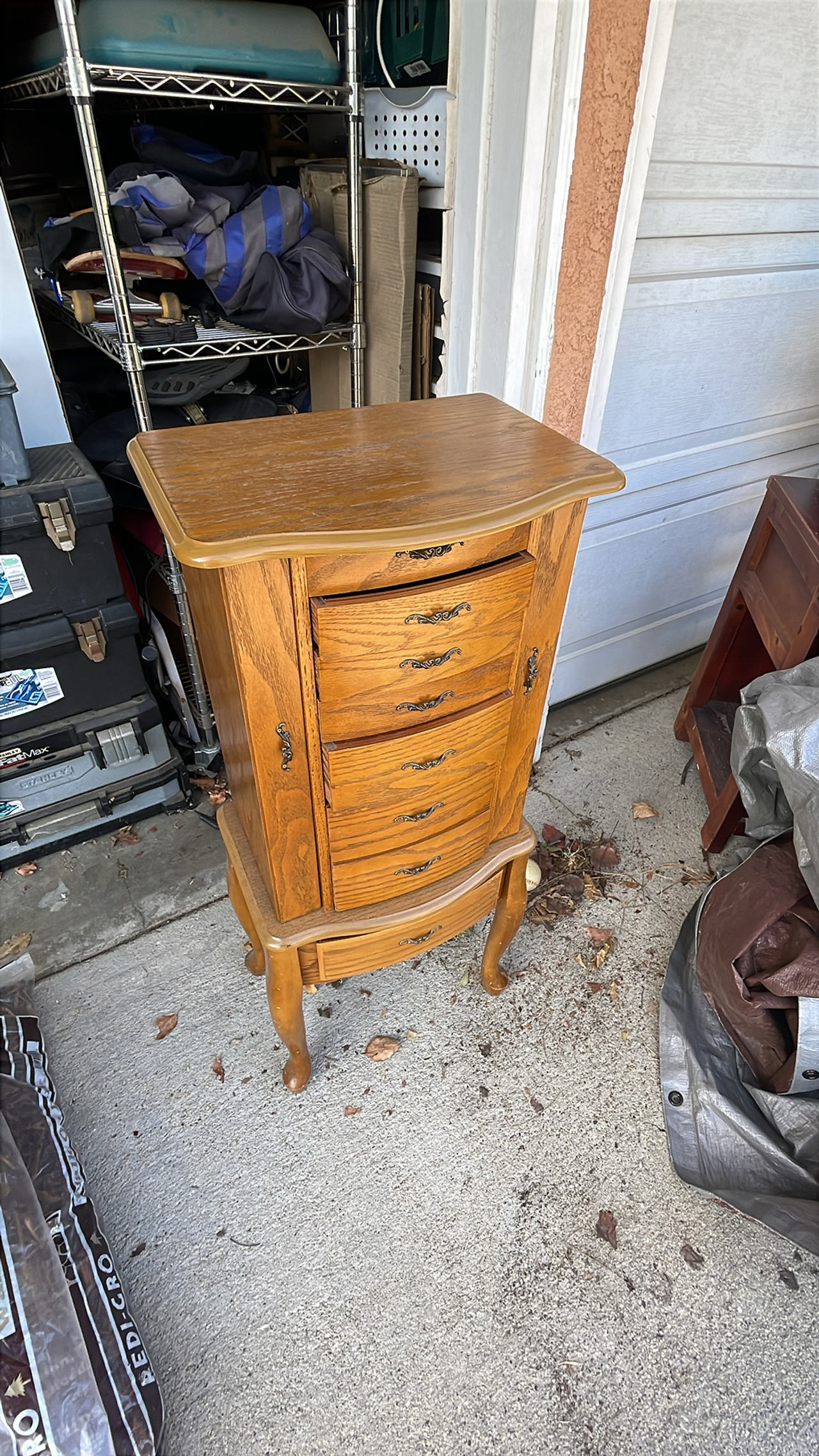 Wooden Jewelry Armoire