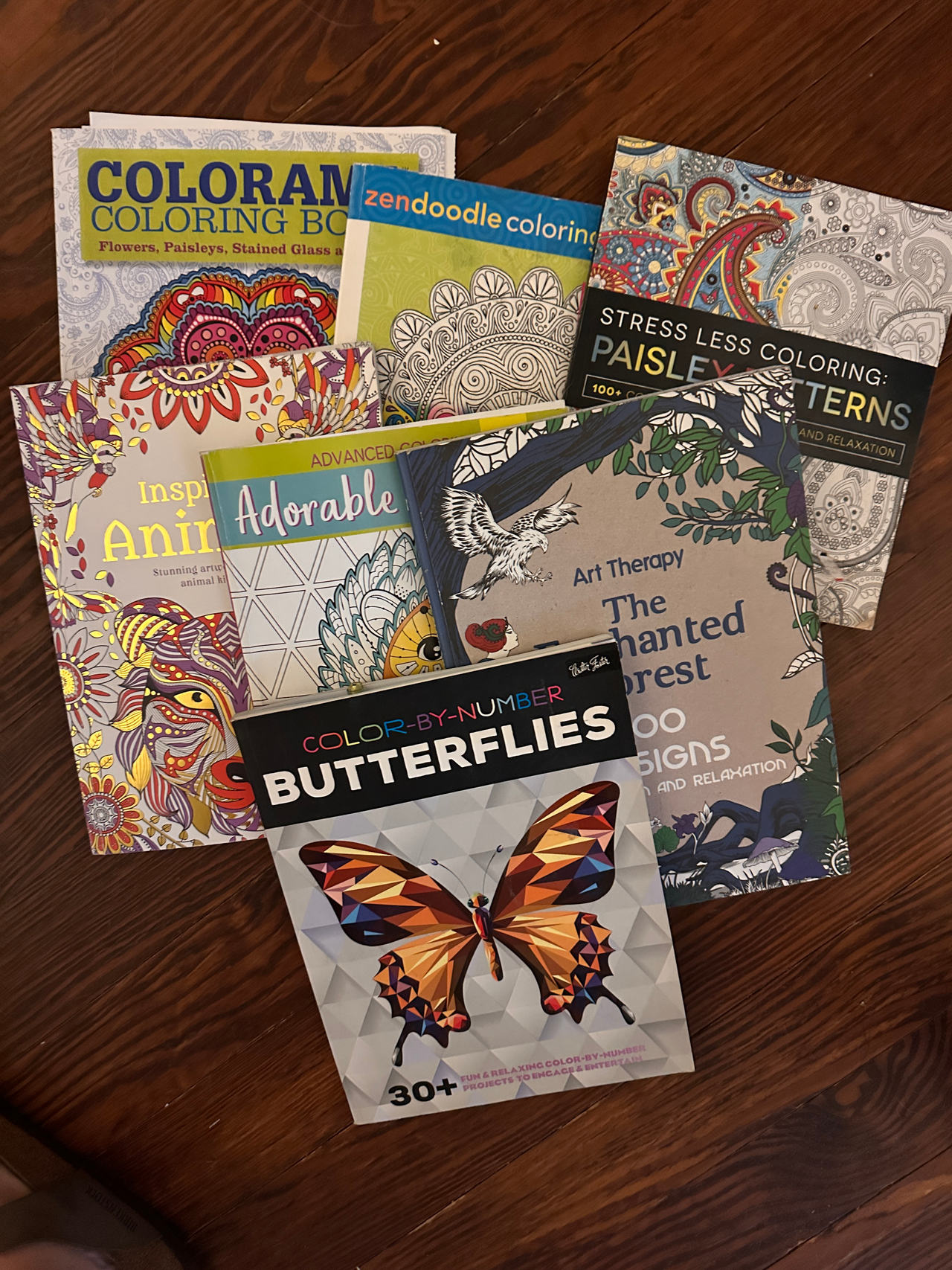 Assorted Adult Coloring Books Bundle