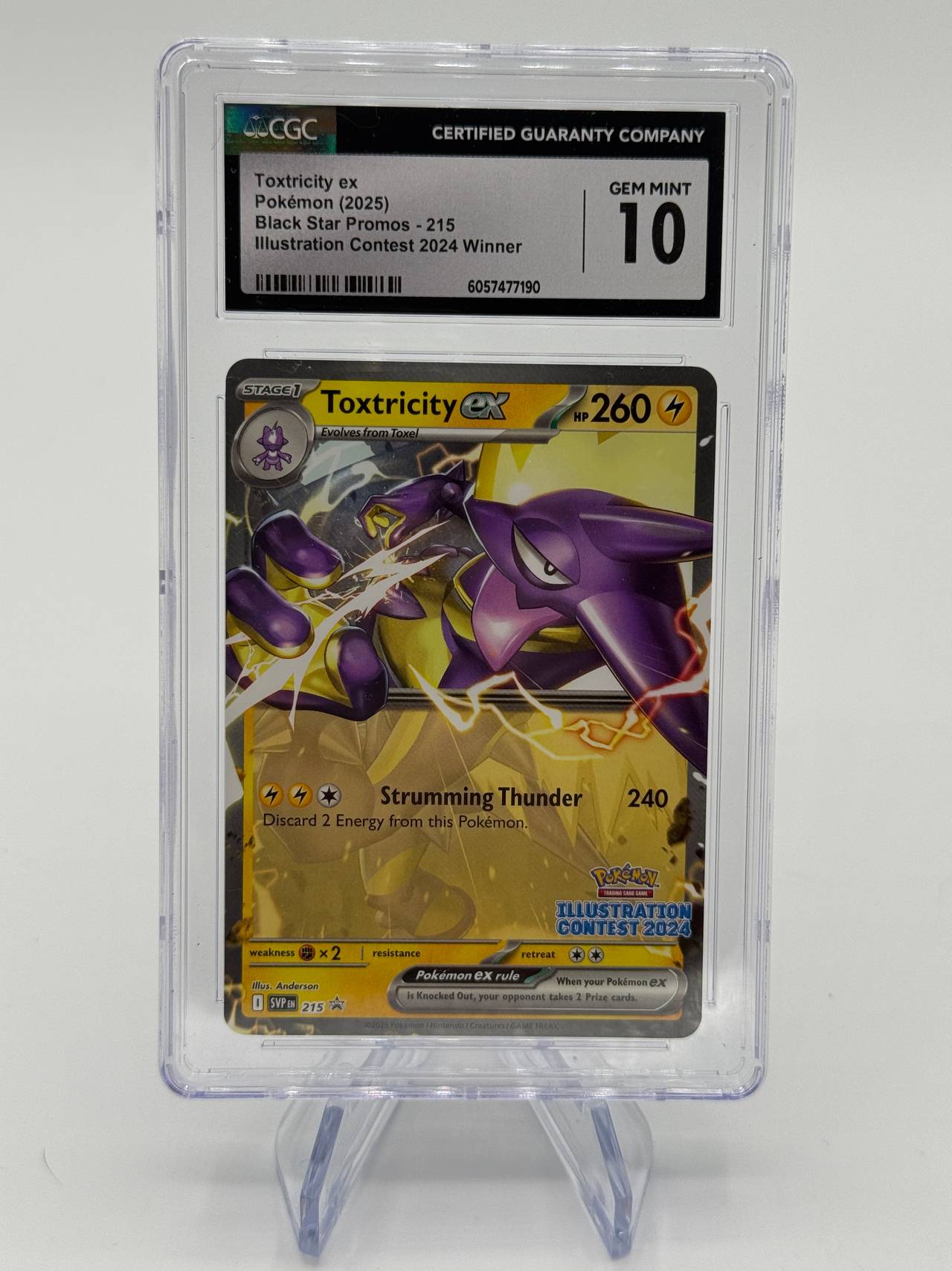 Toxtricity ex - SVP 215 - Pokémon Illustration Contest 2024 Winner Promo