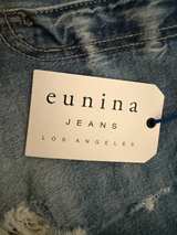 Eunina Jeans Distressed Denim Shorts - Image 4