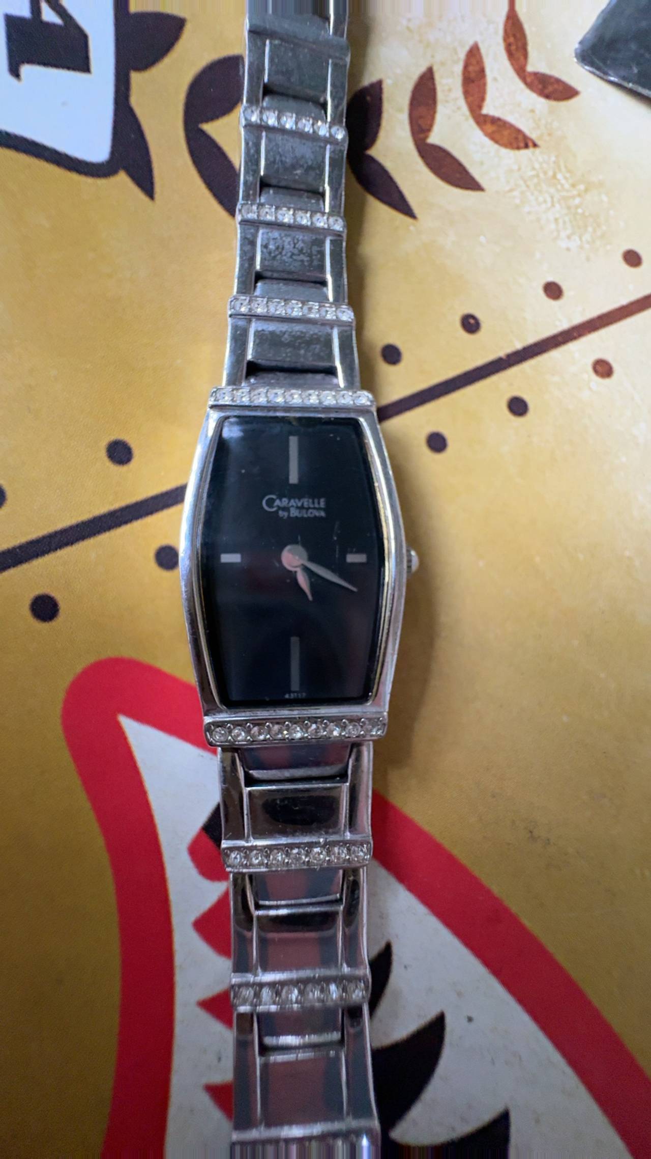 Bulova Caravelle Women's Black Dial Diamond Watch
