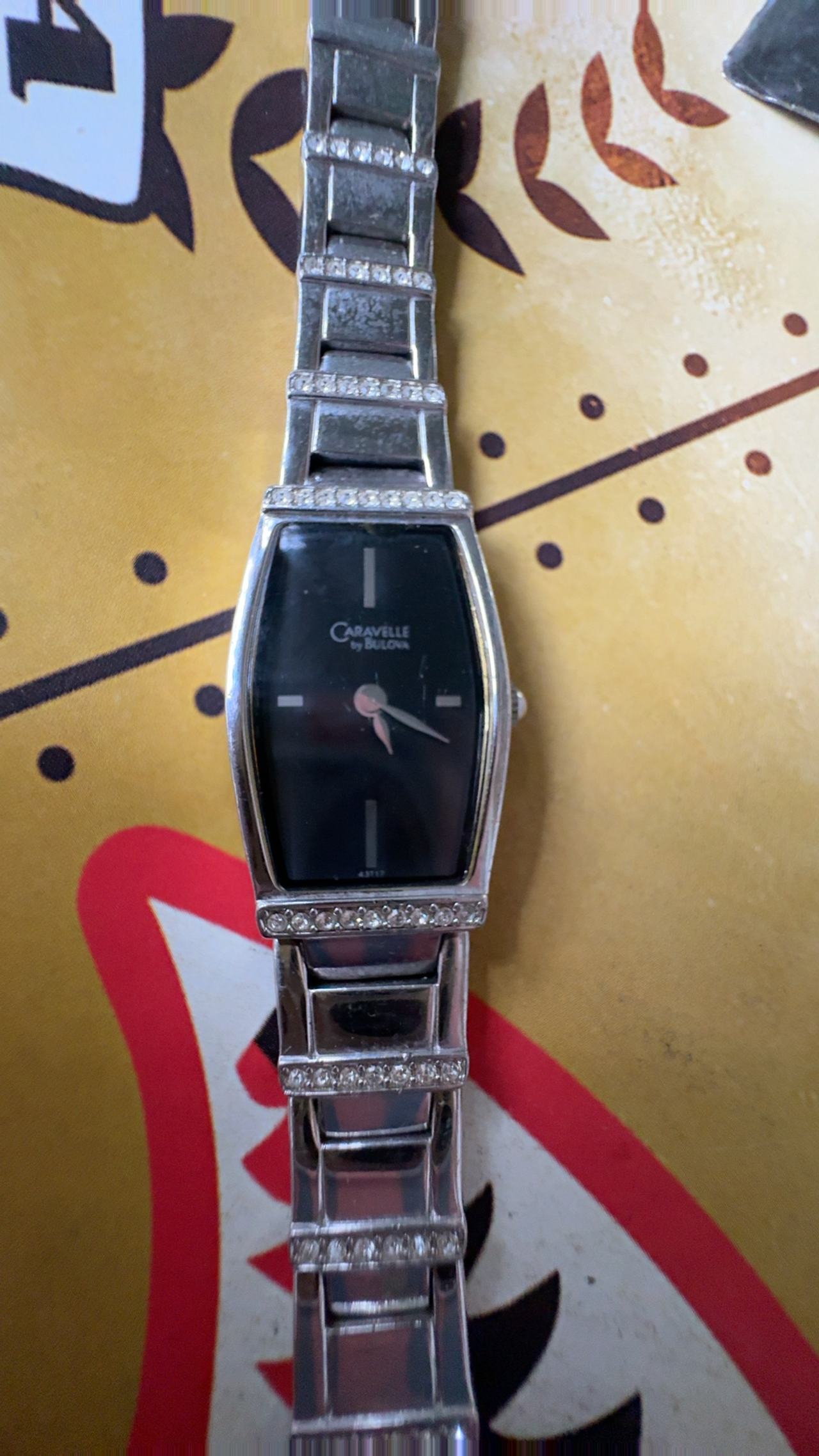 Bulova Caravelle Women's Black Dial Diamond Watch