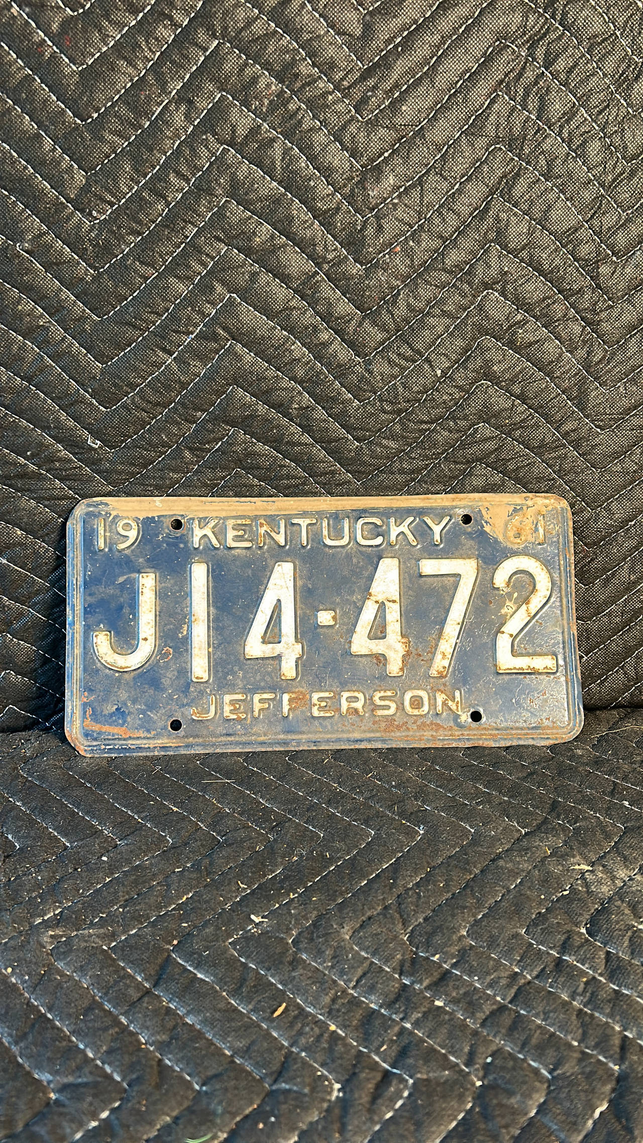 1961 Kentucky License Plate