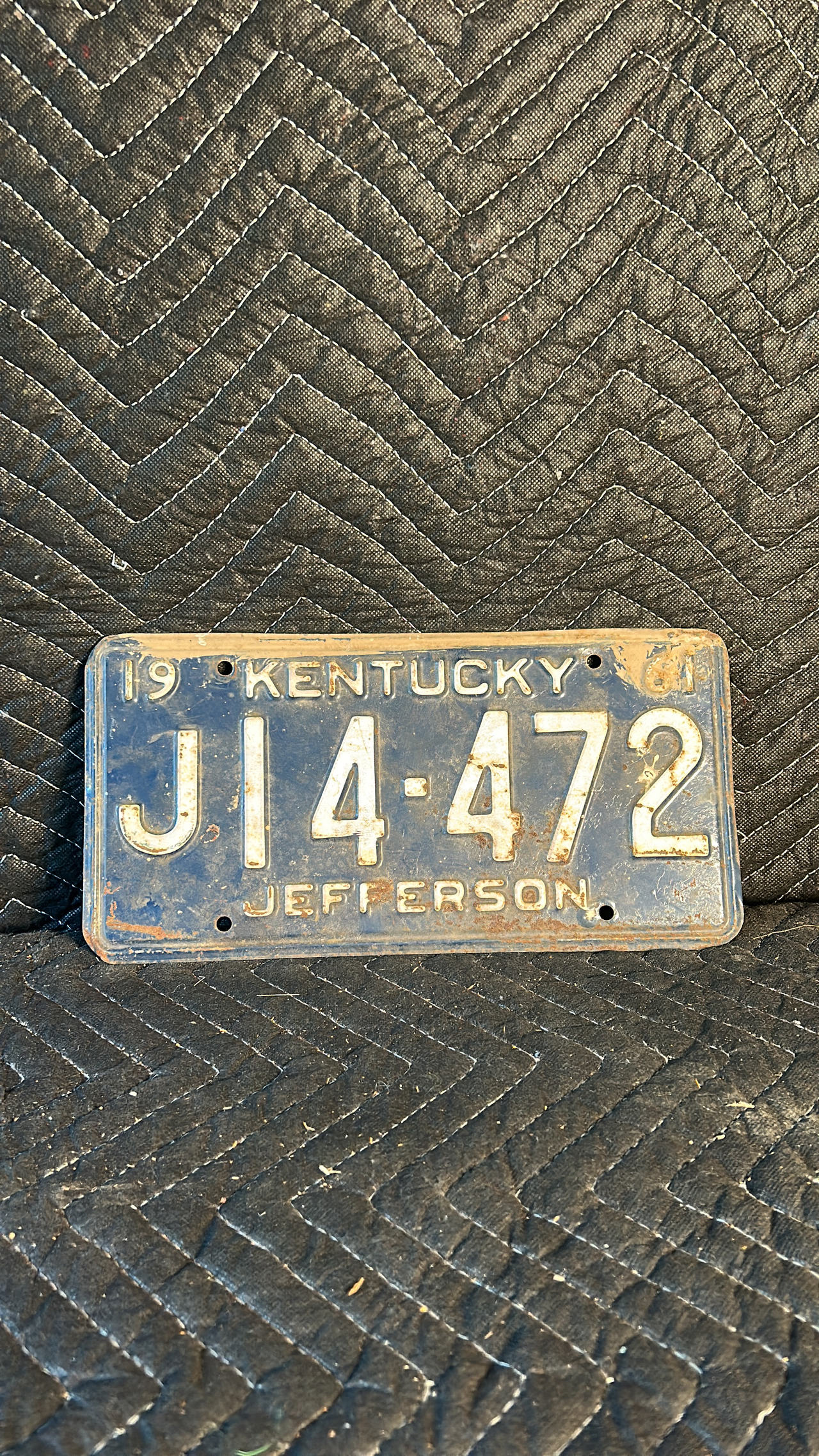1961 Kentucky License Plate