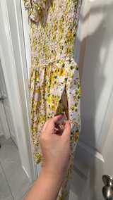 BCBGeneration Smocked Floral Midi Dress Size 12 - Image 4